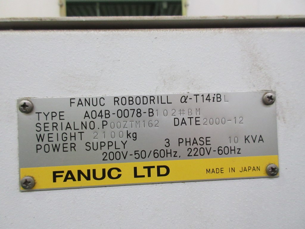 ファナック ロボドリル α-T14iBL