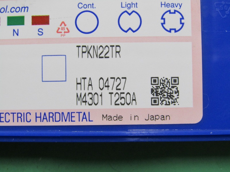 住友電工 カッタチップ TPKN22TR T250A