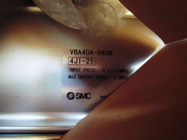 SMC 増圧ポンプ VBA40A-04GN