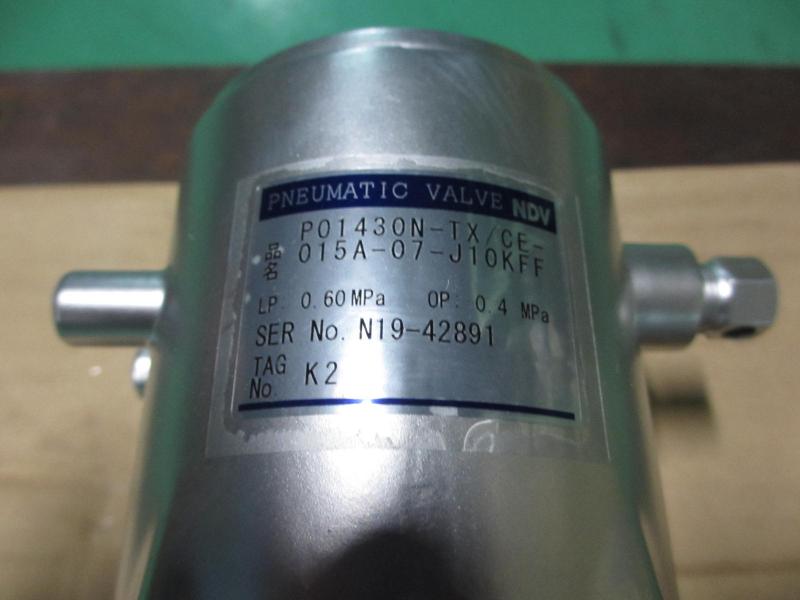 日本ダイヤバルブ ダイヤフラム弁 P01430N-TX/CE-015A-07-J10KFF
