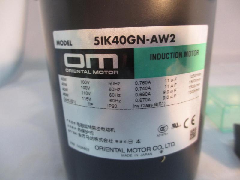 オリエンタルモータ インダクションモーター 5IK40GN-AW2