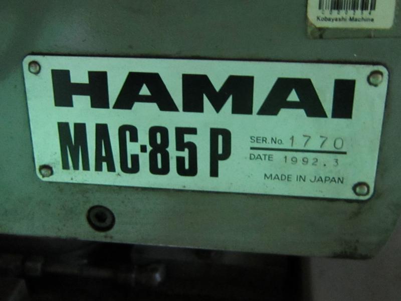 浜井産業(ハマイ) NCフライス MAC-85P