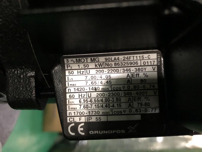 グルンドフォス クーラントポンプ LM50-200/189