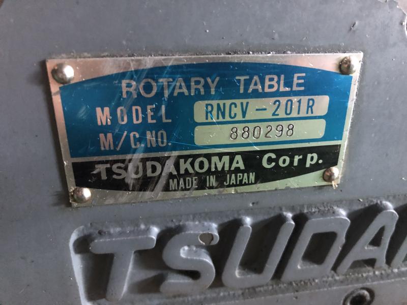 津田駒工業 ロータリーテーブル RNCV-201R