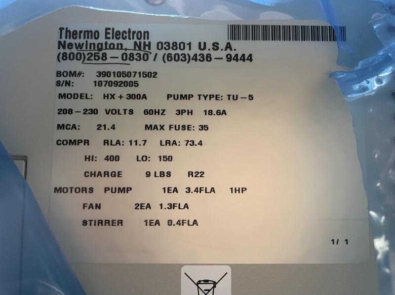 Thermo Electron 循環式チラー HX+300A