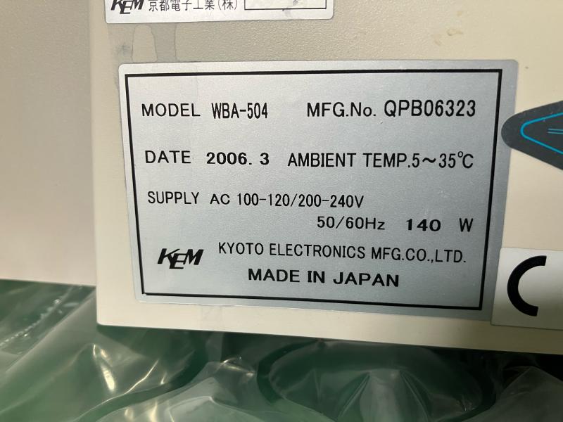 京都電子工業 汎用濃度計 WBA-504