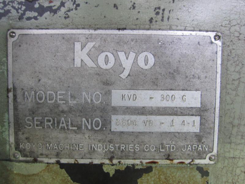 光洋機械工業 両頭研削盤 KVD-300G