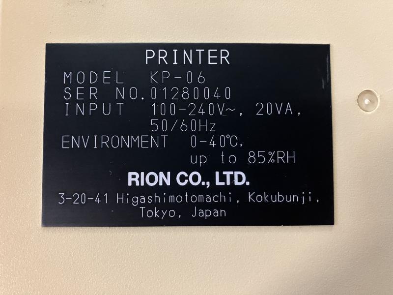 RION プリンター KP-06