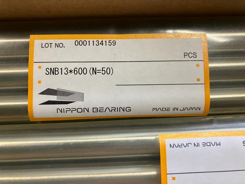 日本ベアリング スライドシャフト SNB13*600(N=50)
