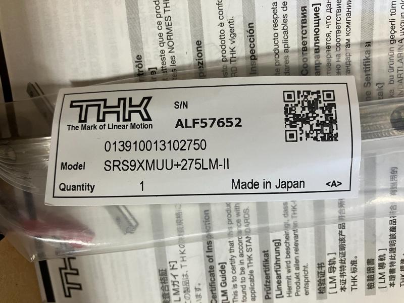 THK LMガイド SRS9XMUU+275LM-II