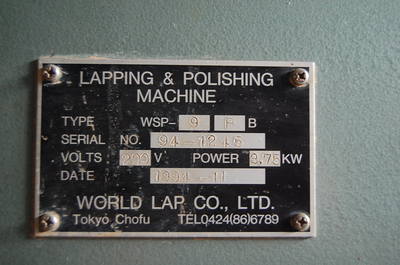 WORLD LAP 両面機(L) WSP-9PB