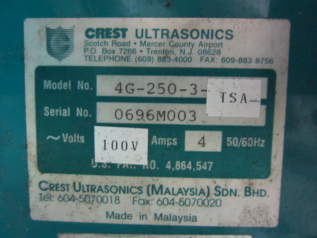 CREST 超音波洗浄機 4HT-710-3-ST