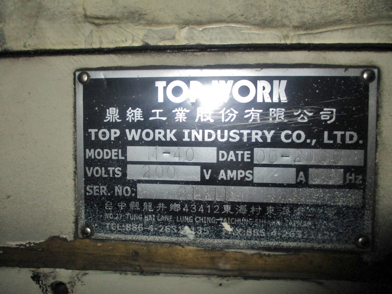 TOP-WORK 工具研削盤 M-40