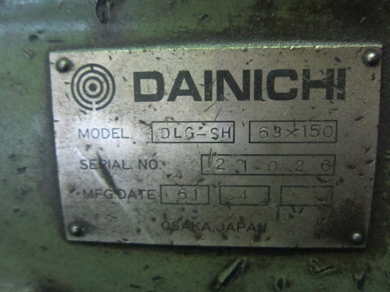 大日金属工業 汎用旋盤 DLG-SH 63x150