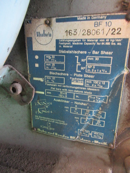 mubea アングルカッター JUNIOR BF 10