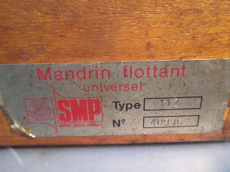 SMP フローティングチャック Mandrin flottant universal 112