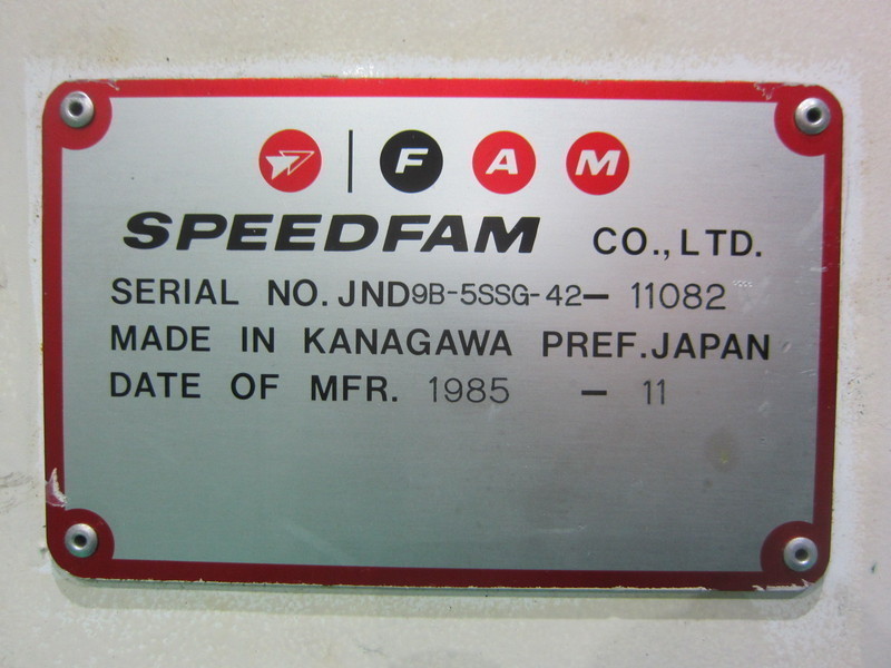 スピードファム(Speedfam) 両面ラップ盤 JND9B-5SSG-42