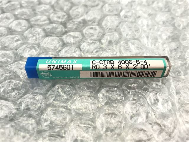 UNIMAX ボールエンドミル 新品 C-CTRB 4006-6-4 R0.3×6×2°00'
