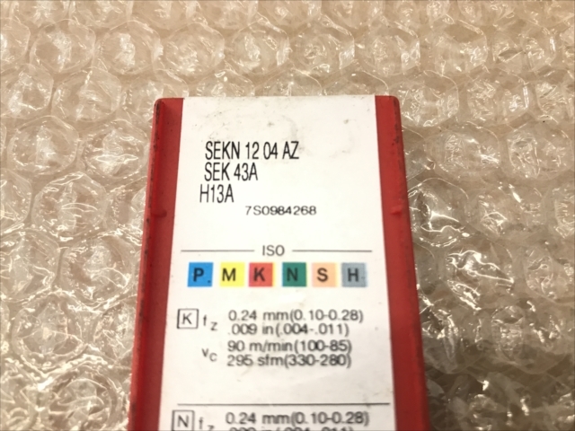サンドビック チップ 新品 SEKN 12 04 AZ H13A