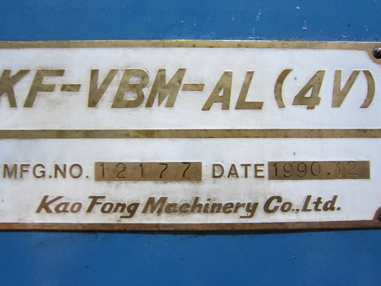 KAO FONG 立フライス KF-VBM-AL(4V)