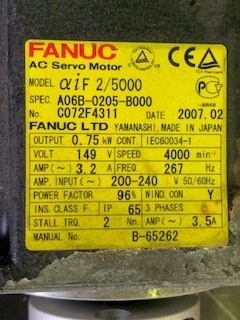 ファナック サーボモーター αiF2/5000