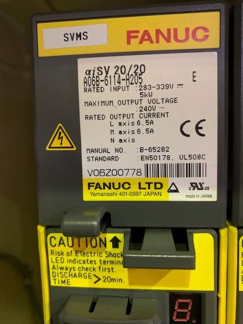Fanuc 電源ドライブモジュール A06B-6114-H205