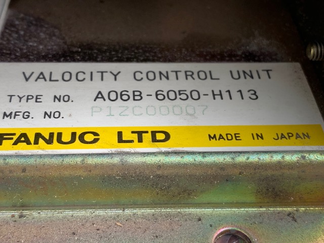 Fanuc コントロールユニット A06B-6050-H113