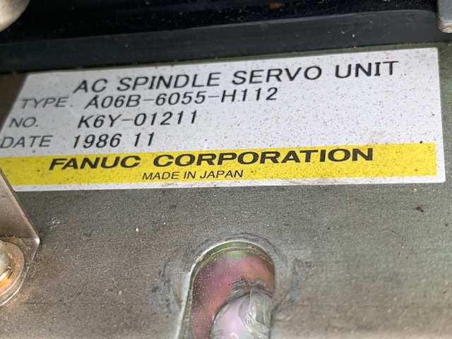 Fanuc ACスピンドルサーボユニット A06B-6055-H112