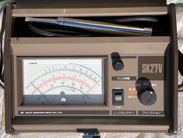佐藤計量器製作所 携帯型電子風速計 SK27V