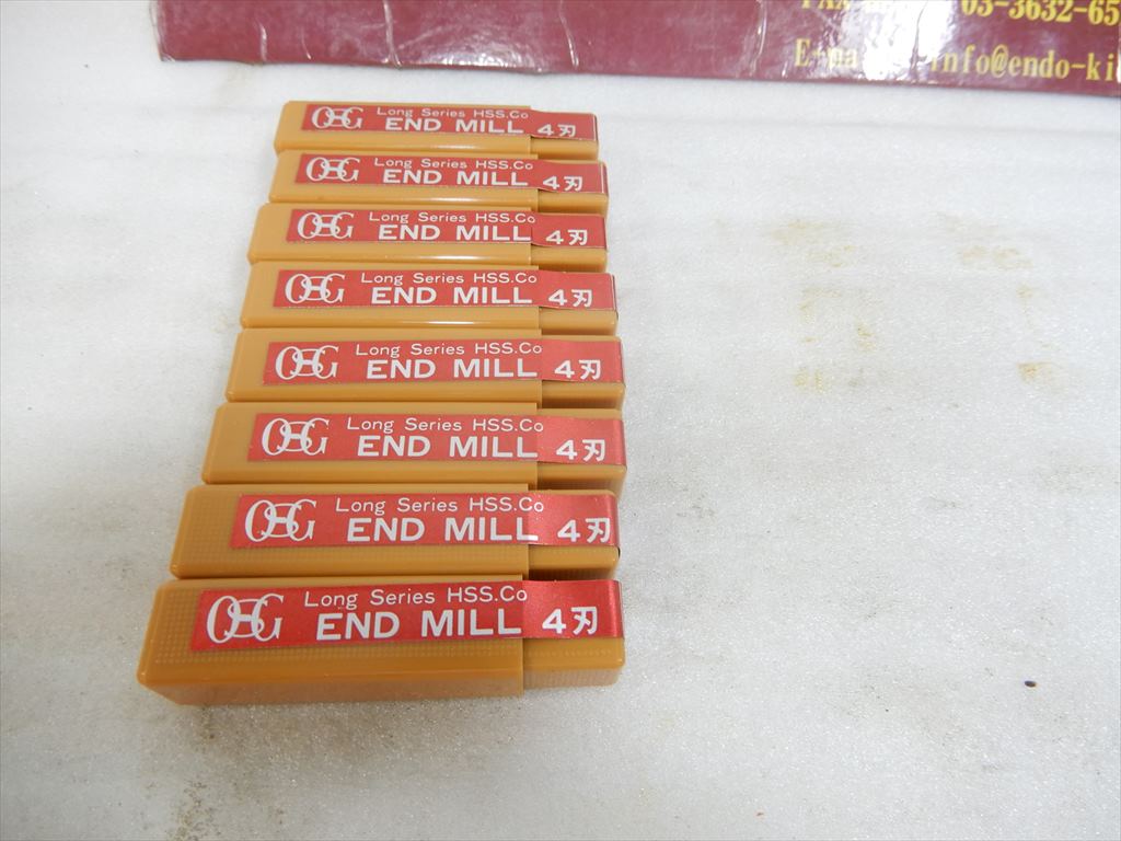 OSG エンドミル LongSeries　Hss、Co　エンドミル　4刃　ESM5　8本　未使用