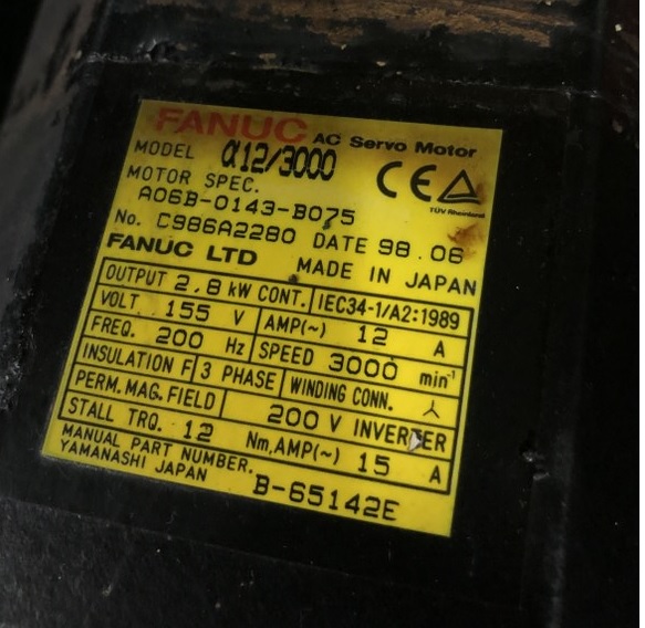 FANUC/ファナック ACサーボモーター A06B-0147-B075