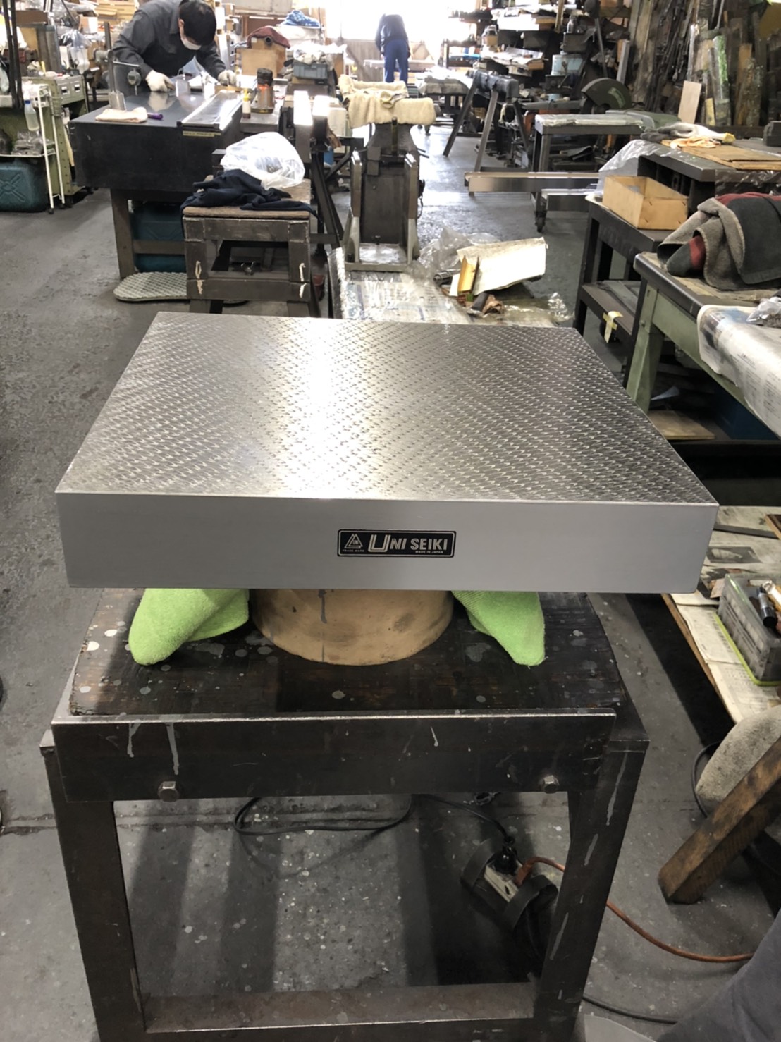 ユニセイキ 箱型定盤　研磨仕上 400x450mm