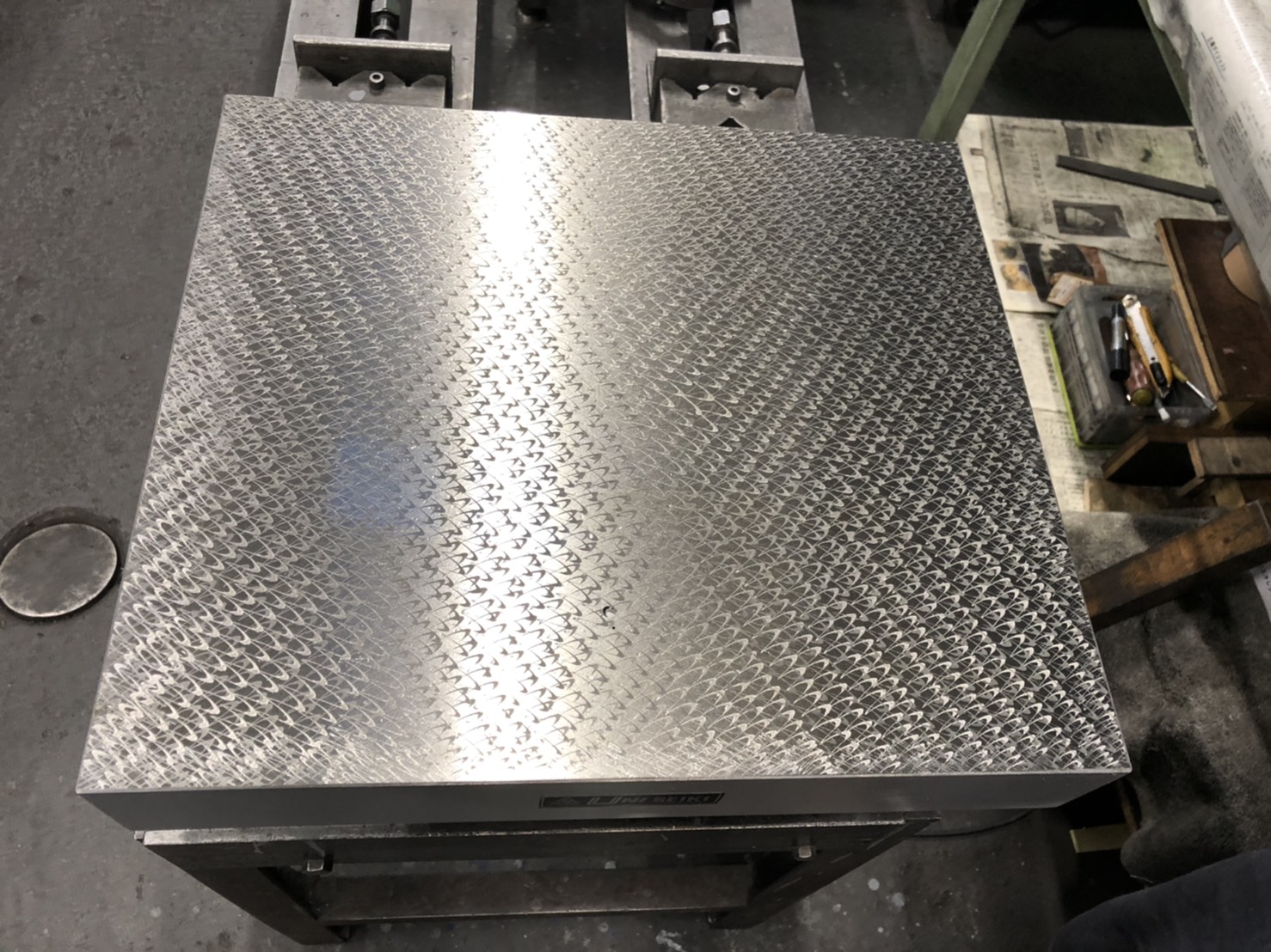 ユニセイキ 箱型定盤　研磨仕上 400x450mm