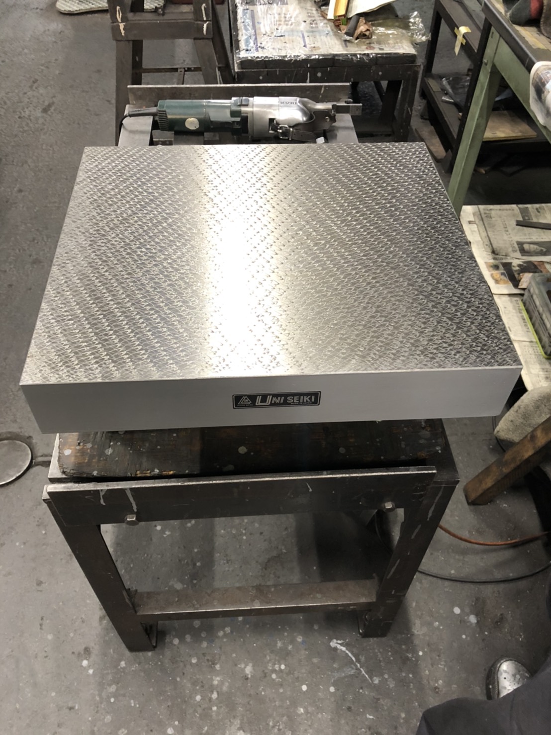 ユニセイキ 箱型定盤　研磨仕上 400x450mm