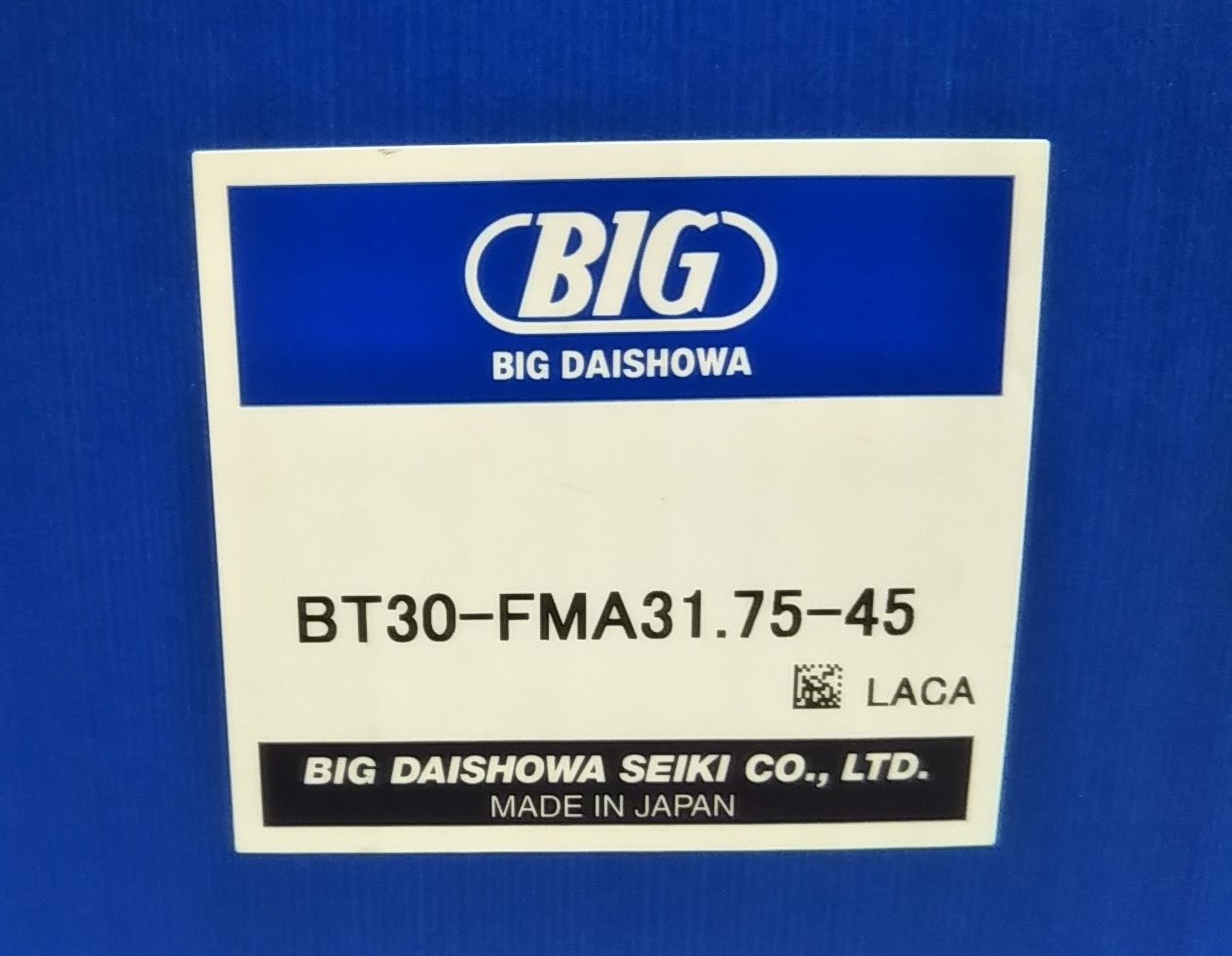 BIG,大昭和精機, BT30ツーリング BT30-FMA31.75-45
