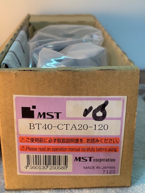 MST コレットホルダー BT40-CTA20-120