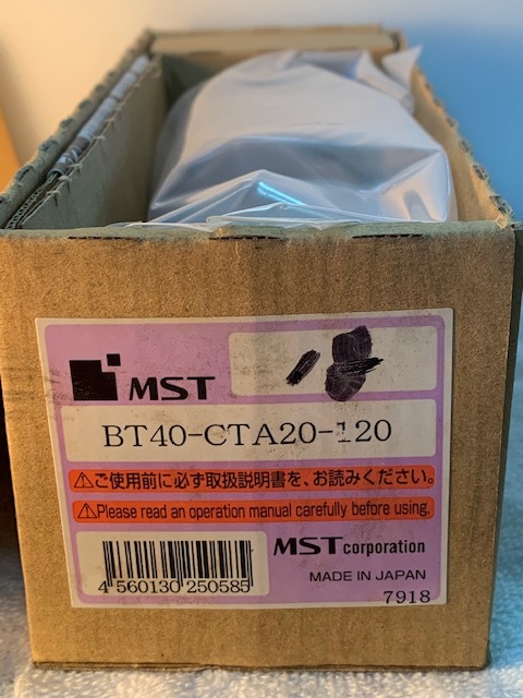 MST コレットホルダー BT40-CTA20-120