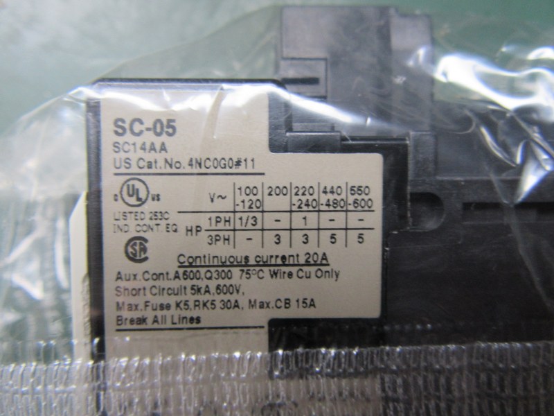 富士電機/FUJI ELECTRIC 標準形電磁接触器 SC-05