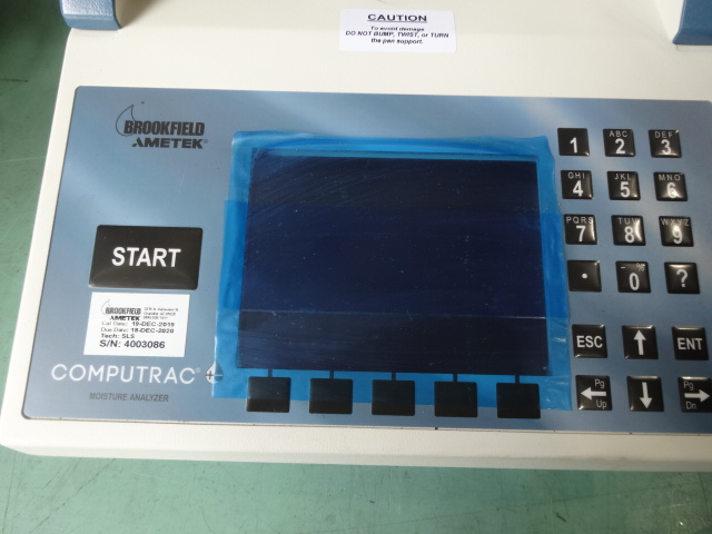 ブルックフィールド 重量減量計測方式水分計 MAX4000XL