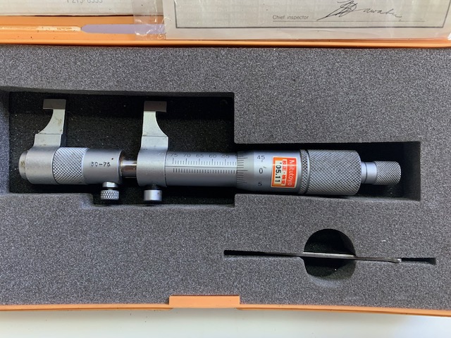 ミツトヨ キャリパー型内側マイクロメーター IMP-75
