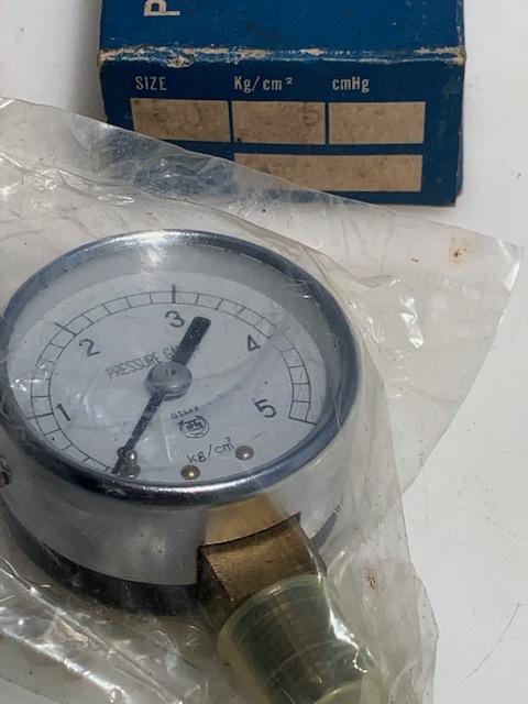 西野ゲージ 圧力計（新古品） 0～5kg/cm2