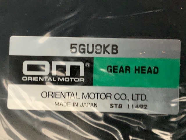 オリエンタルモーター ギヤーヘッド(新古品) 5GU9KB