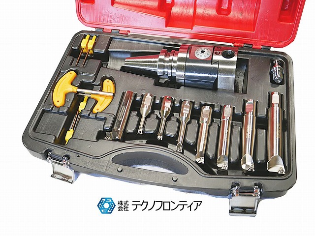 テクノフロンティア ボーリングバーセット BT40-2084-8PCS【新品】