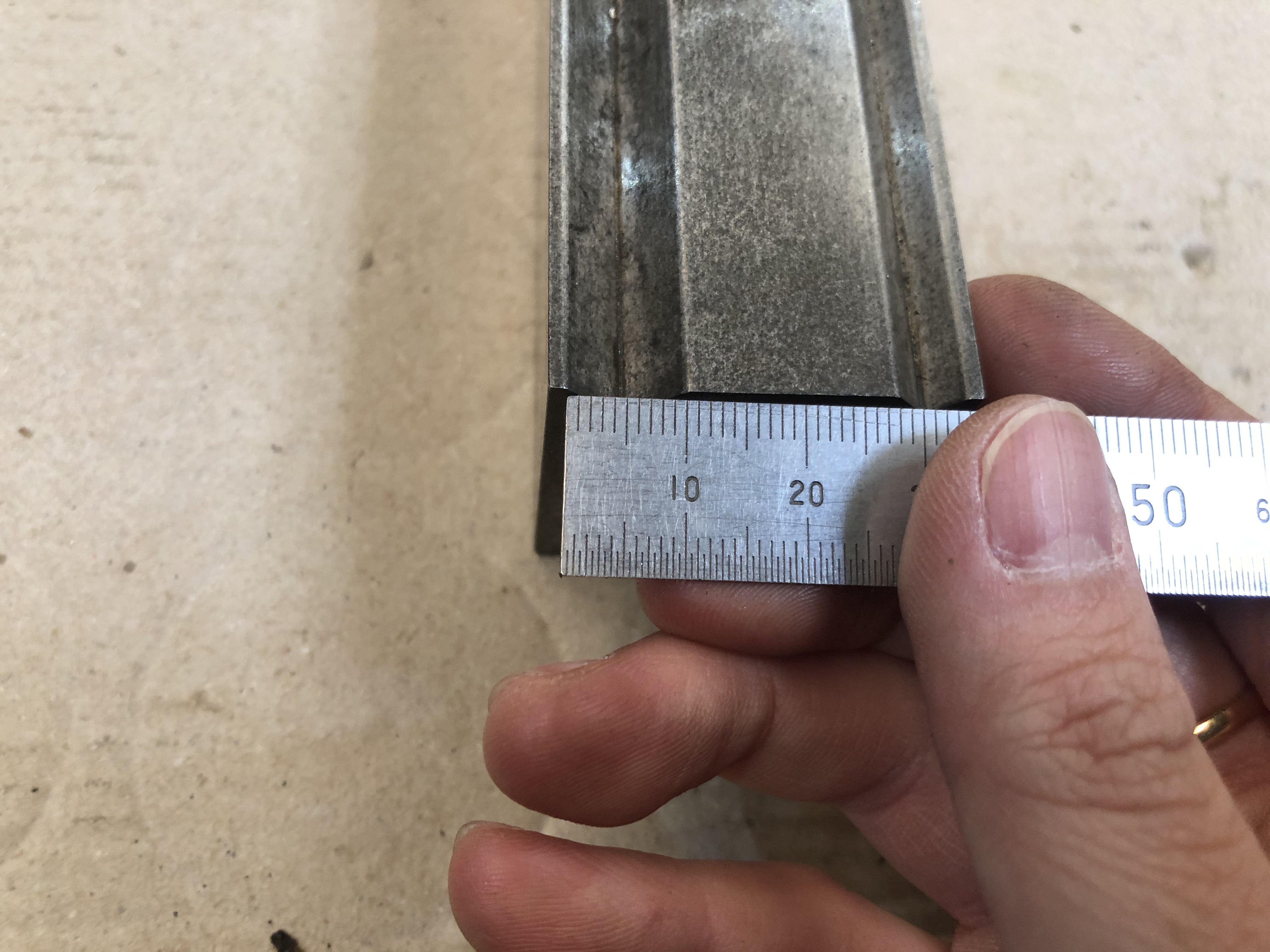 不明 ベンダー金型(2Vダイ) (1)V1＝6　(2)V2＝11 L200mm
