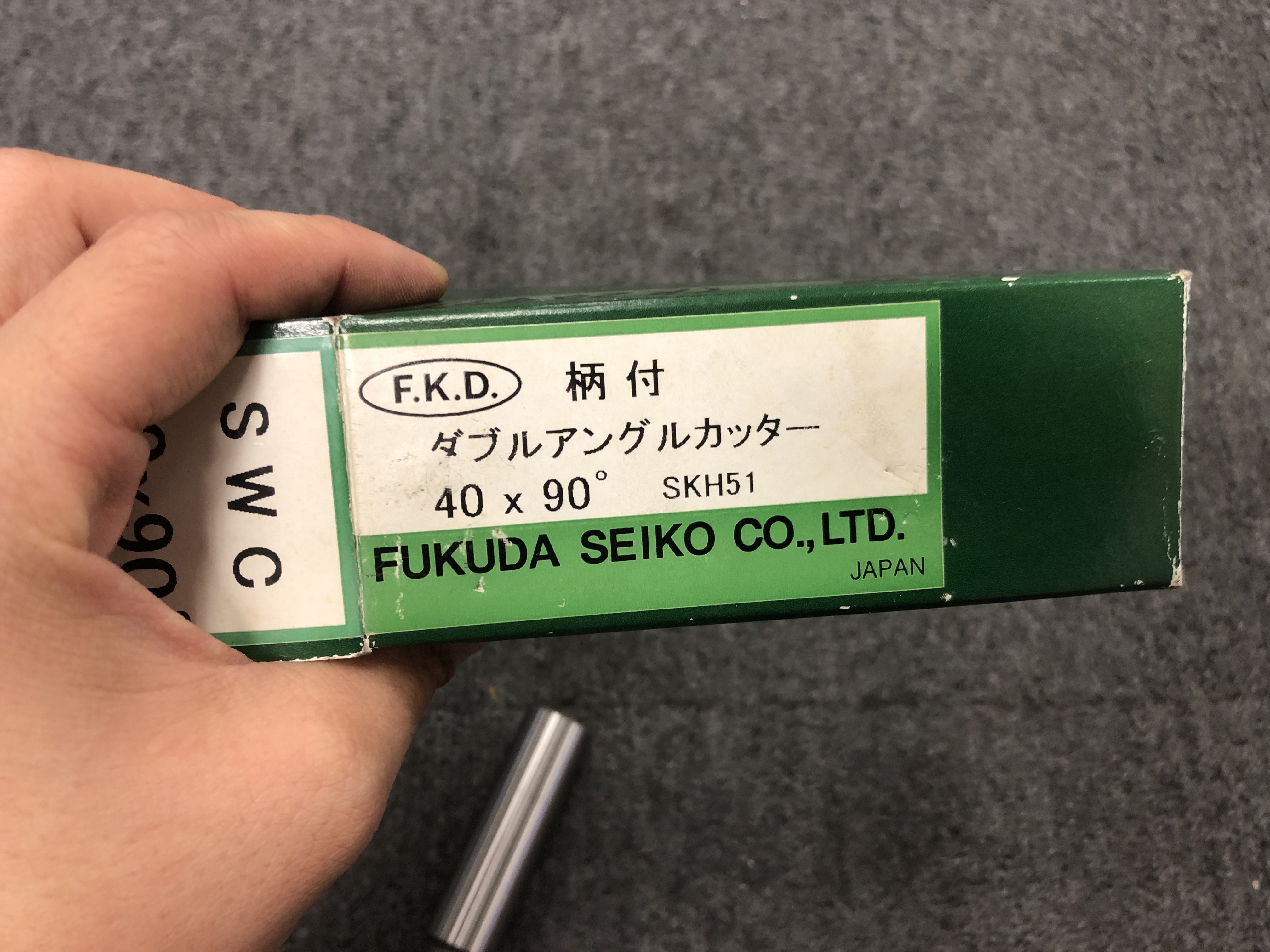 フクダ精工/Fukuda seiko 柄付アングルカッター SKH51 40X90°