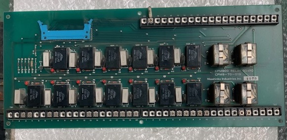 日清紡 メカトロプレス用CPM900 RELAY BOARD基板 CPM9-70-019　　1078