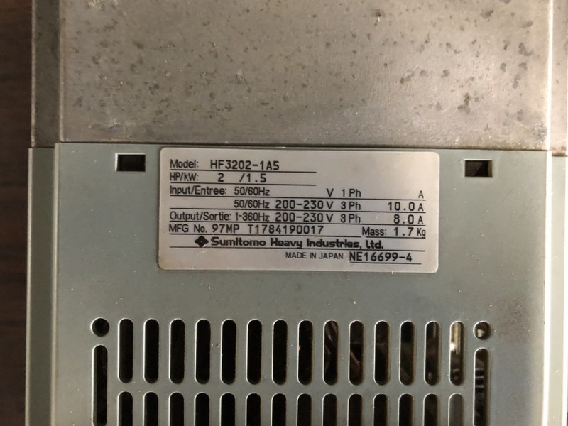 Sumitomo インバータ HF3202-1A5