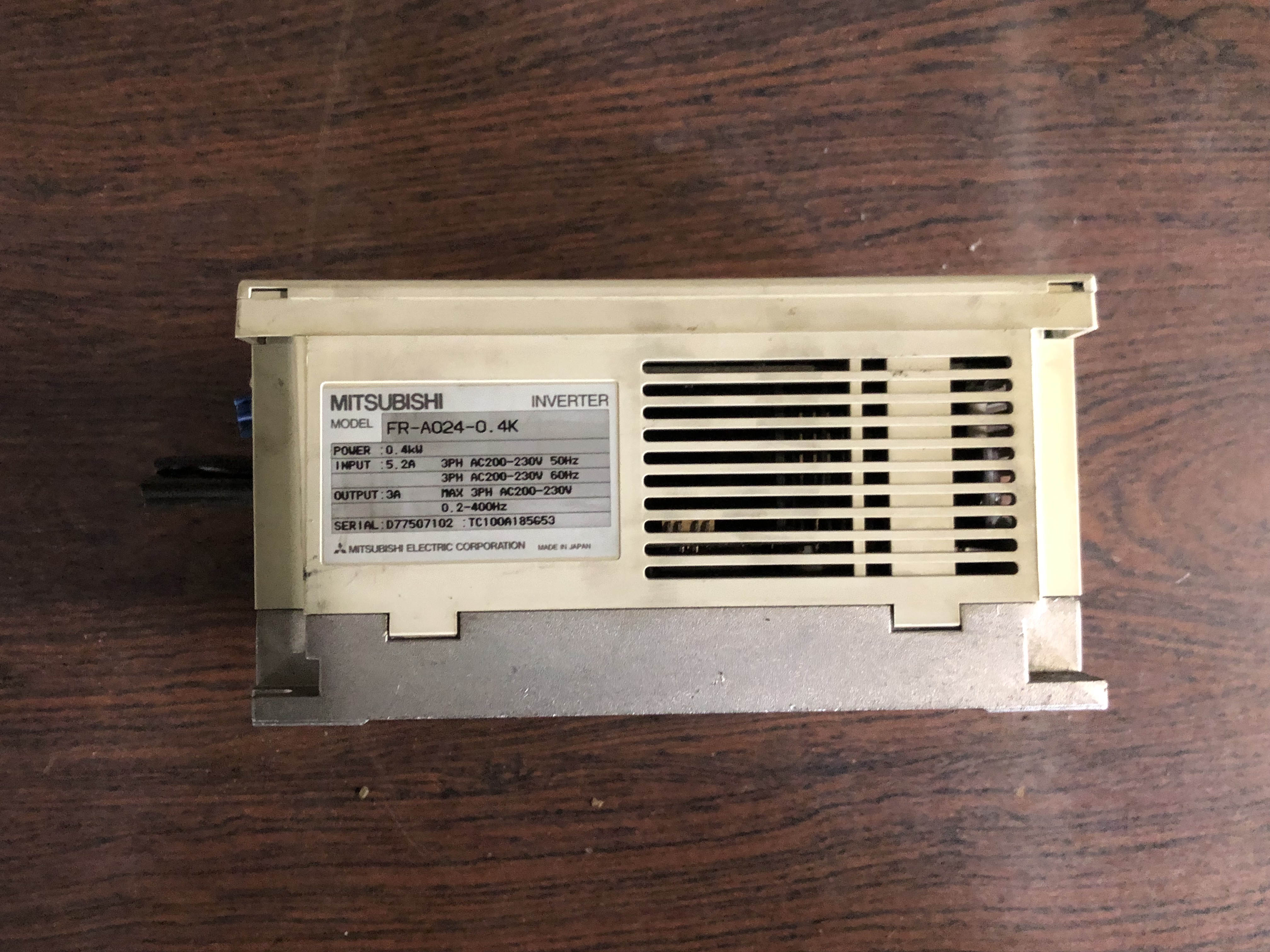 三菱電機/MITSUBISHI インバーターINVERTER FR-A024-0.4K