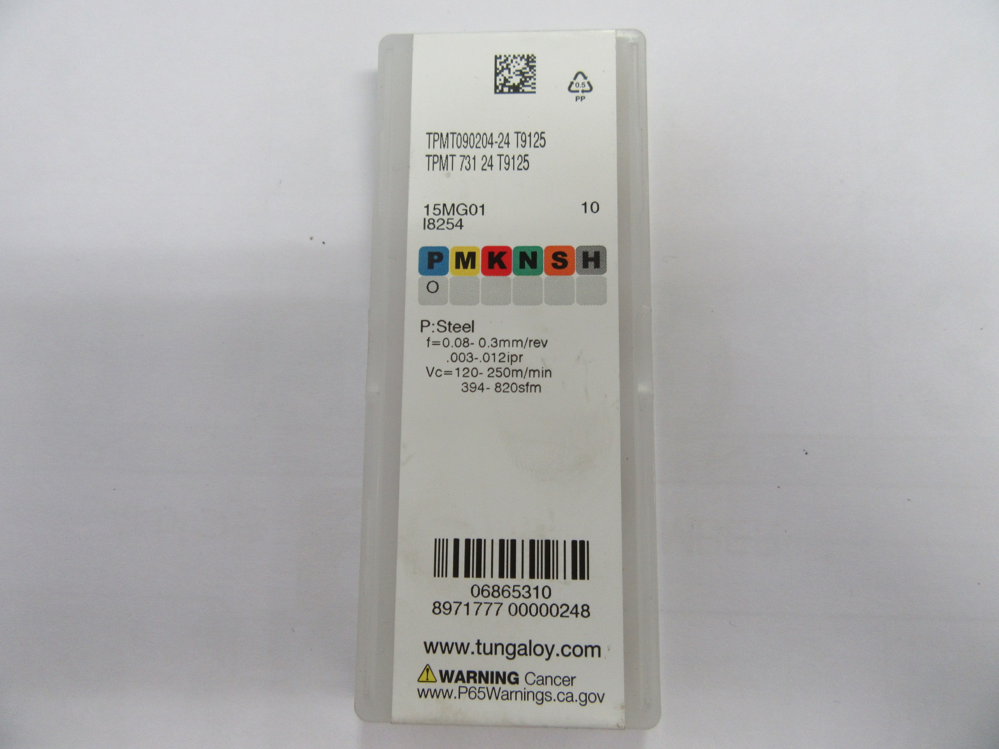 タンガロイ/Tungaloy チップ　Carbide Inserts TPMT 731 24 T9125