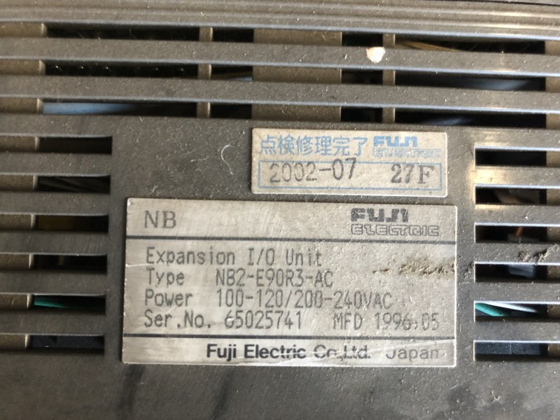 富士電機/FUJI ELECTRIC 90点増設ユニット NB2-E90R3-AC